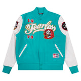 ROKU STUDIO FEARLESS VARSITY JACKET - RK6481088 - MINT/WHIT