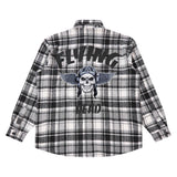RUKO STUDIO FLYIND DEAD HEAVY FLANNEL SHIRT - RK6481131 - BLACK/CHARCOAL