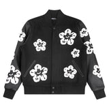 ROKU STUDIO CHENILLE TEAR DRIP VARSITY JACKET - RK6481200 - BLACK