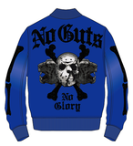 RHINESTONE NO GUTS NO GLORY VARSITY JACKET - RK6481491 - ROYAL BLUE