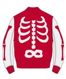 RIBCAGE VARSITY JACKET - RK6481504 - RED/WHITE