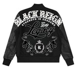 ROKU STUDIO BLACK REIGN RHINESTONE VARSITY JAKCKET - RK6481898 - BLACK