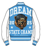 ROKU STUDIO DREAM STATE RHINESTONE VARSITY JACKET - RK6481900 - CROLAINA BLUE