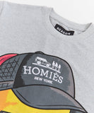 REASON BRAND HOMIES T-SHIRT - RR5-022 - GREY