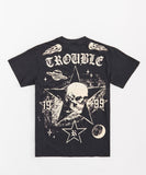 REASON BRAND "TROUBLE" T-SHIRT - RS5-171 - BLACK