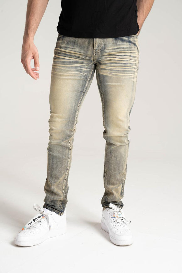 SPARK DENIM BASIC STRETCH JEANS - S3027 - DK. INDIGO