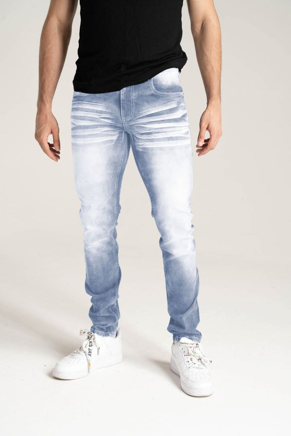 SPARK DENIM BASIC STRETCH JEANS JEANS - S3027 - LIGHT SANDBLAST