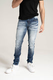 SPARK PREMIUM DENIM BASIC STRETCH JEANS - S3027 - MID SANDBLAST