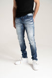 SPARK PREMIUM DENIM BASIC STRETCH JEANS - S3027 - MID SANDBLAST