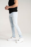 SPARK DENIM BASIC STRETCH JEANS - S3027 - SNOW ICE