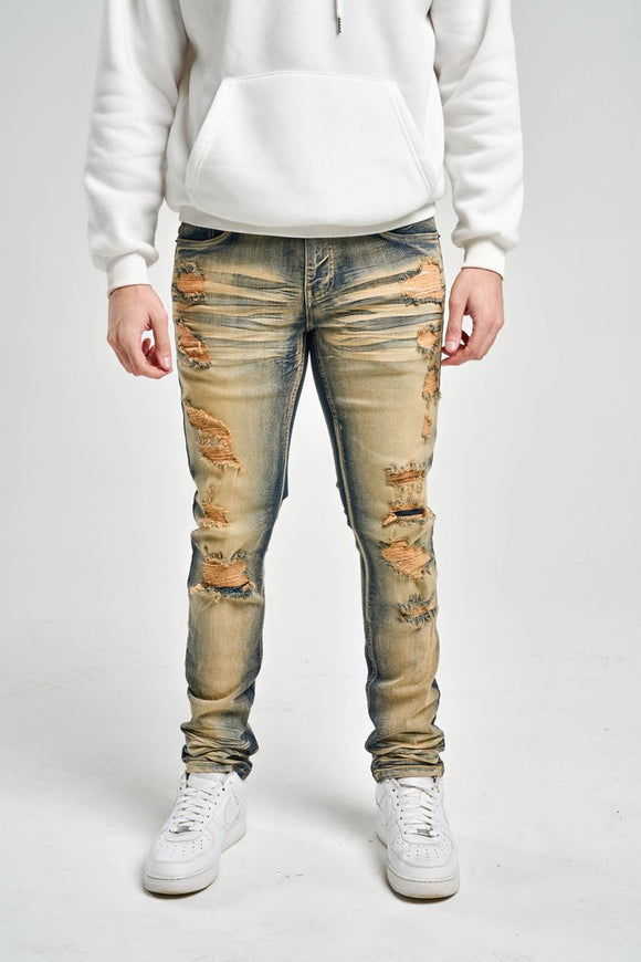 SPARK PREMIUM DENIM SLIM FIT JEANS - S4405 - DARK INDIGO