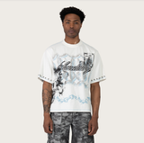 SMOKE RISE SANCTUARY SS CROPPED SHIRT - KT26S431 - CHALK