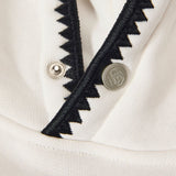 SUGARHILL “BLADE” RAW HEM CROPPED HOODIE - SH25 - WHITE