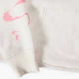 SUGARHILL “BLADE” RAW HEM CROPPED HOODIE - SH25 - WHITE