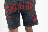 REBEL MINDS SPARTANS TWILL SHORTS - 610-11926 - BLACK