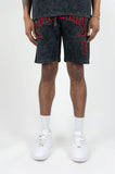REBEL MINDS SPARTANS TWILL SHORTS - 610-11926 - BLACK