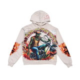 STRAY BAD TO THE BONE PULLOVER HOODIE - ST1520- BONE