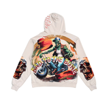 STRAY BAD TO THE BONE PULLOVER HOODIE - ST1520- BONE