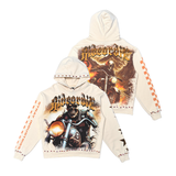 STRAY "RIDE OR DIE" PULLOVER HOODIE - ST1614 - BONE