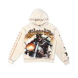STRAY "RIDE OR DIE" PULLOVER HOODIE - ST1614 - BONE