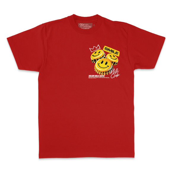 MILLION DOLLA MOTIVE T- SHIRTS - SMILE MILLI - RED