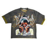 BKYS "BLESSED" DOUBLE SIDE CROPPED T-SHIRT - T1530 - GREY