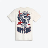 OUTRANK -"WE BACK OUTSIDE" T-SHIRT - OR3992T - VINTAGE WHITE
