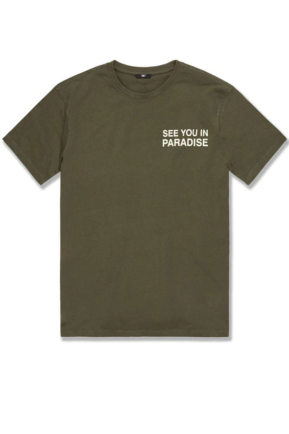 JORDAN CRAIG PARADISE T- SHIRT - OLIVE