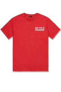 JORDAN CRAIG PARADISE T- SHIRT - RED