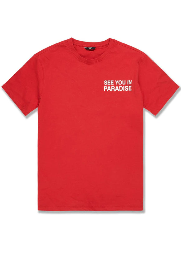 JORDAN CRAIG PARADISE T- SHIRT - RED