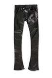 JORDAN CRAIG  VEGAN LEATHER STACKED PANT - 8560L - BLACK