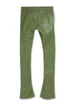 JORDAN CRAIG  VEGAN LEATHER STACKED PANT - 8560L - SAGE
