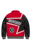 JORDAN CRAIG DETROIT PITCREW VARSITY JACKET - 91652 - RED