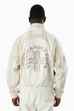 SMOKE RISE LEATHER JACKETS - WJ26P603 - OFF WHITE