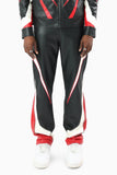 SMOKE RISE LEATHER PANTS - WP26P588 - BLACK/RED/WHITE