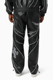 SMOKE RISE LEATHER PANTS - WP26P603 - BLACK
