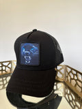 GOLDSTAR TRUCKER HAT - GS182- BLK/SKY