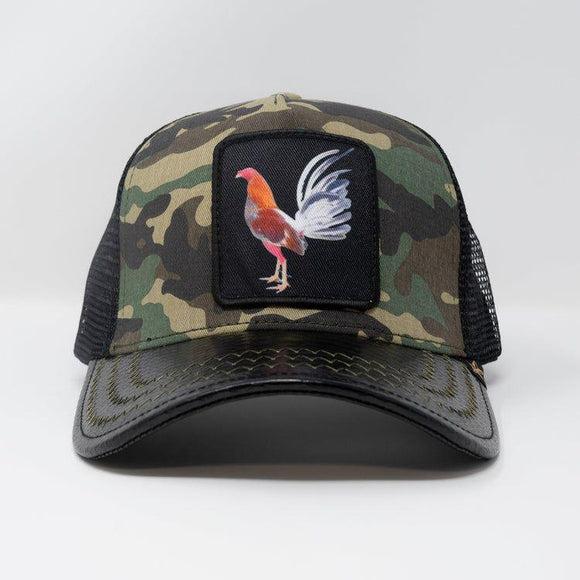 GOLDSTAR TRUCKER HAT - GS163- BLK/CAMO