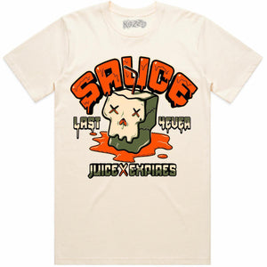 SNEAKER TEES "CELADON SAUCE" T-SHIRT OLIVE/ORANGE