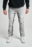 TAKER SLIM FIT JEANS - T4018 - GRAY / BLACK