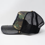 GOLDSTAR TRUCKER HAT - GS163- BLK/CAMO