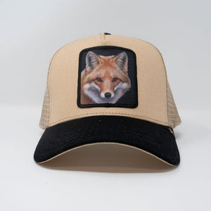 GOLDSTAR TRUCKER HAT - GS162 - TAN/BLK