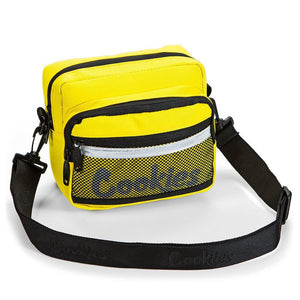COOKIES VERTEX RIPSTOP NYLON "SMELL PROOF" CROSSBODY / SHOULDER BAG - YELLOW