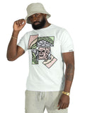 MAKOBOI BIANCO MEDUSA TEE - M193 - WHITE/PINK