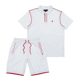 MAKOBI RICCI CORE POLO SHORT SET - M344SET - WHITE