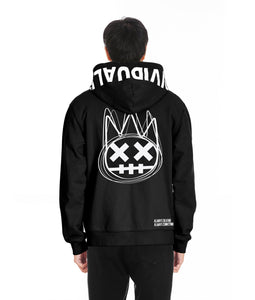 CULT OF  INDIVIDUALITY ZIP HOODY - 621A0-ZH22E - BLACK