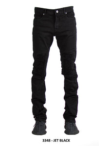FOCUS STACKED  JEANS - 3348 - BLACK