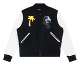 ROKU STUDIO RESPECT VARSITY JACKET - RK6480679 - BLACK/WHITE