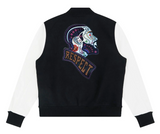 ROKU STUDIO RESPECT VARSITY JACKET - RK6480679 - BLACK/WHITE