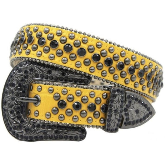 KARMA BELT - STUDS AND RHINESTONES - KMA9020